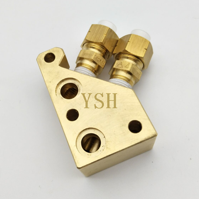 X268d658h01 Mitsubishi EDM Block with Pipe Fitting